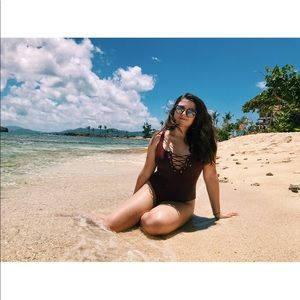 Target Mossimo Lace Up One Piece